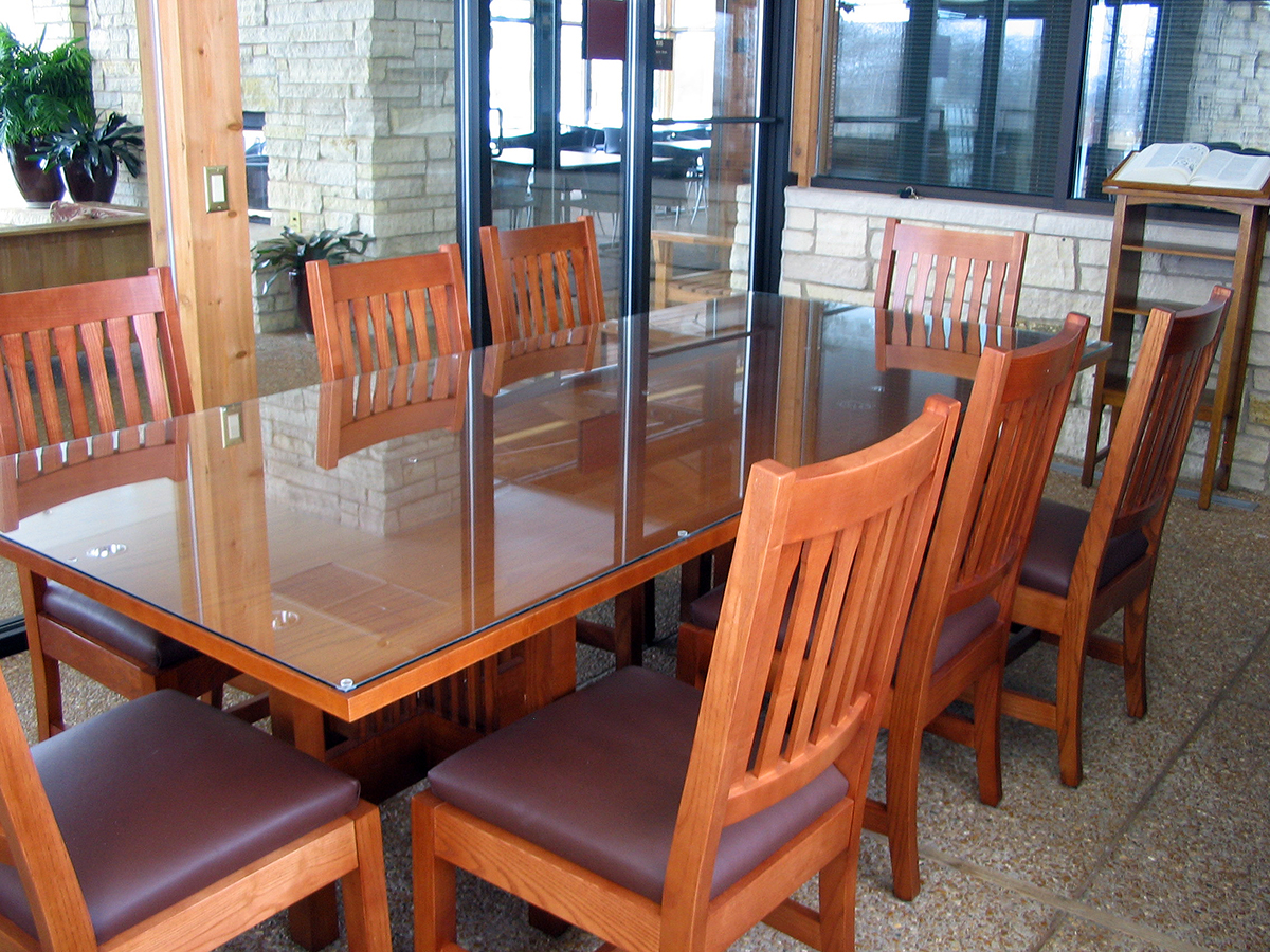  conference room with a table and chairs