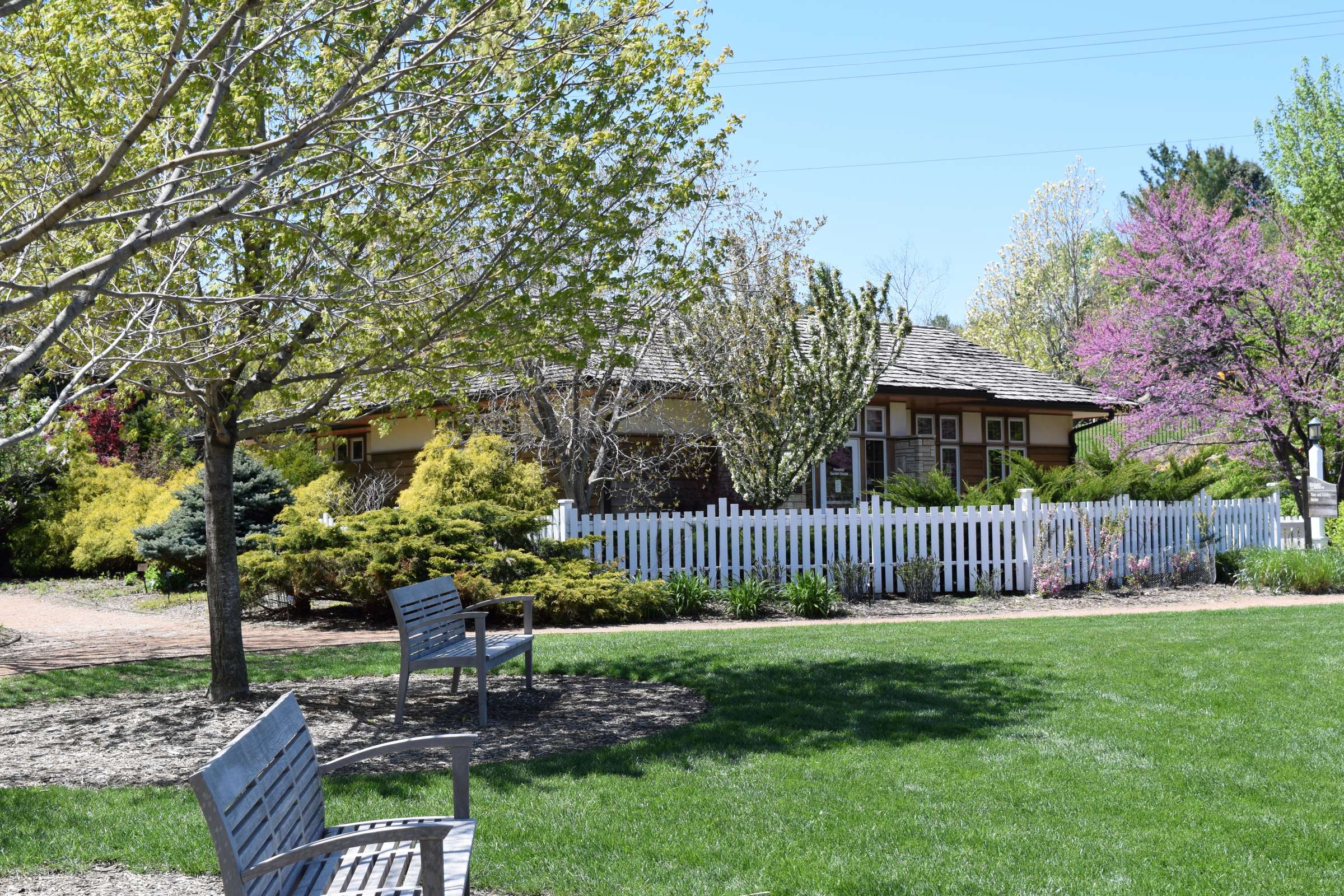 Exterior shot of the Hunziker House.