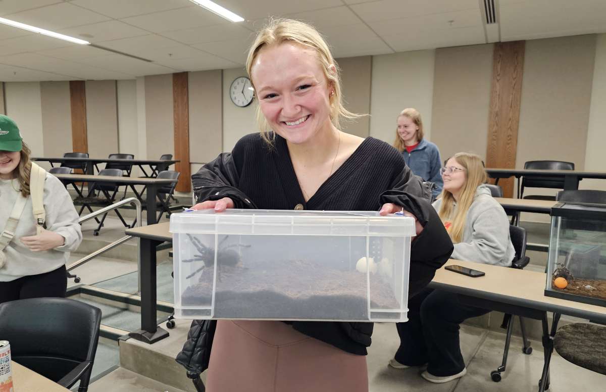 Article: Spidey Sense: Reiman Gardens shares tarantulas with ISU Vet Med class