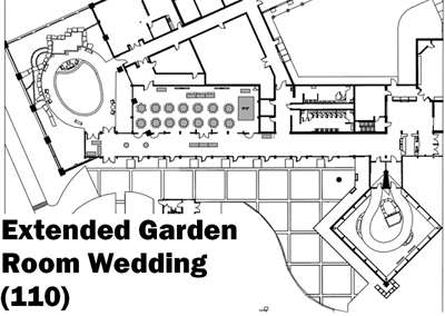 Package 2 Garden Room typical set-up map