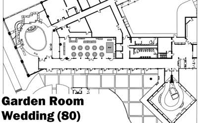 Package 1 Garden Room typical set-up map