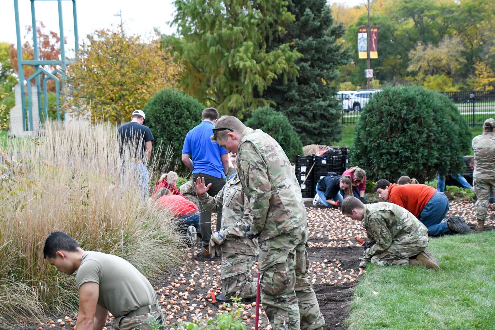 ISU AF-ROTC volunteering at RG