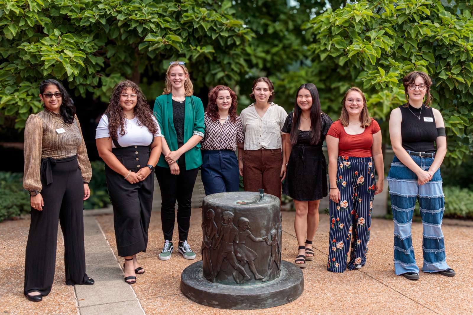 Summer interns at Reiman Gardens 2024